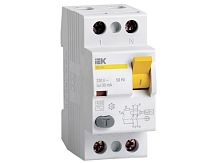 Дифференциальный выключатель нагрузки УЗО ВД1-63 2 полюса, 25А, Тип AC, 300мА | код. MDV10-2-025-300 | IEK